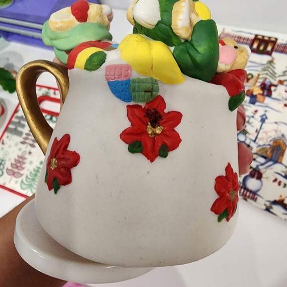 ๐139 House Of Lloyd Cup Of Good Cheer Musical Box Multicolor Ceramic 1992 - Picture 10 of 10